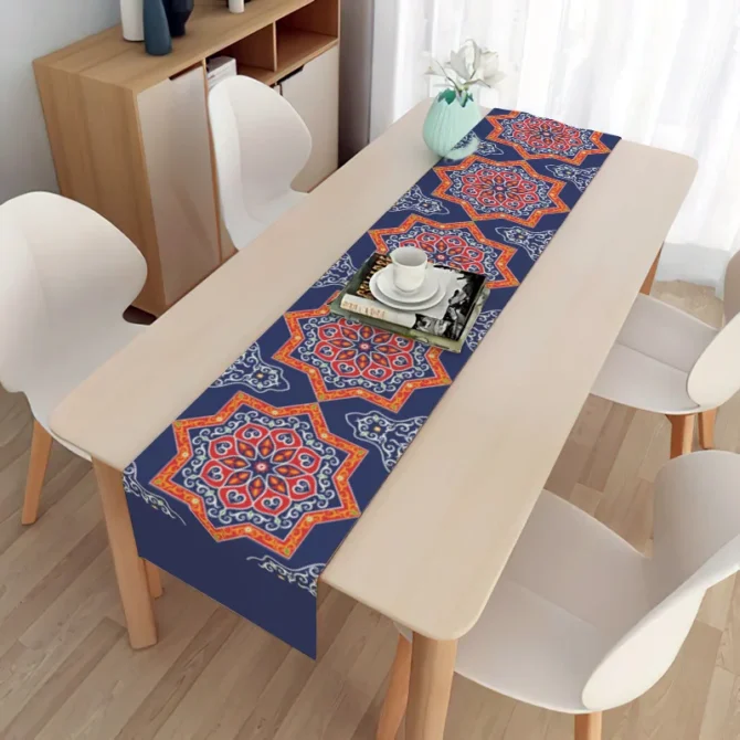 Eid Ramadan Arabic Pattern Table Runner