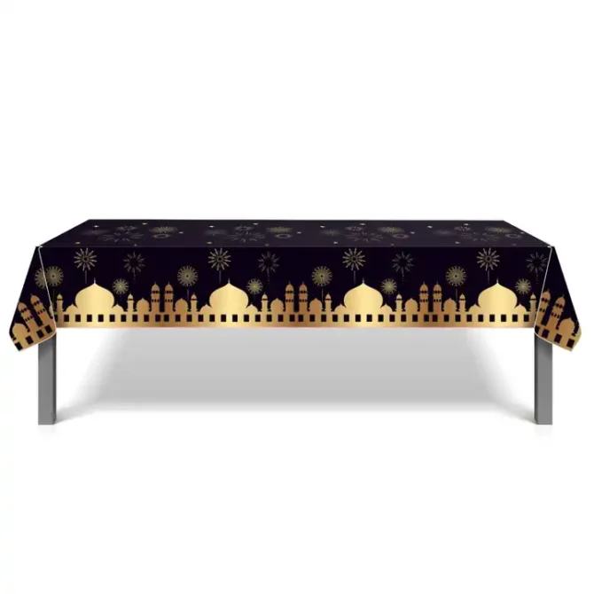 Black Table cover For Ramadan Eid