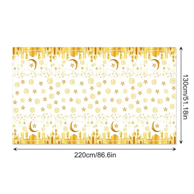 Eid Tableware - Gold & White - Image 8