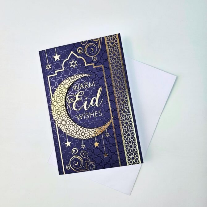 Blue Eid Greeting Card - Image 2