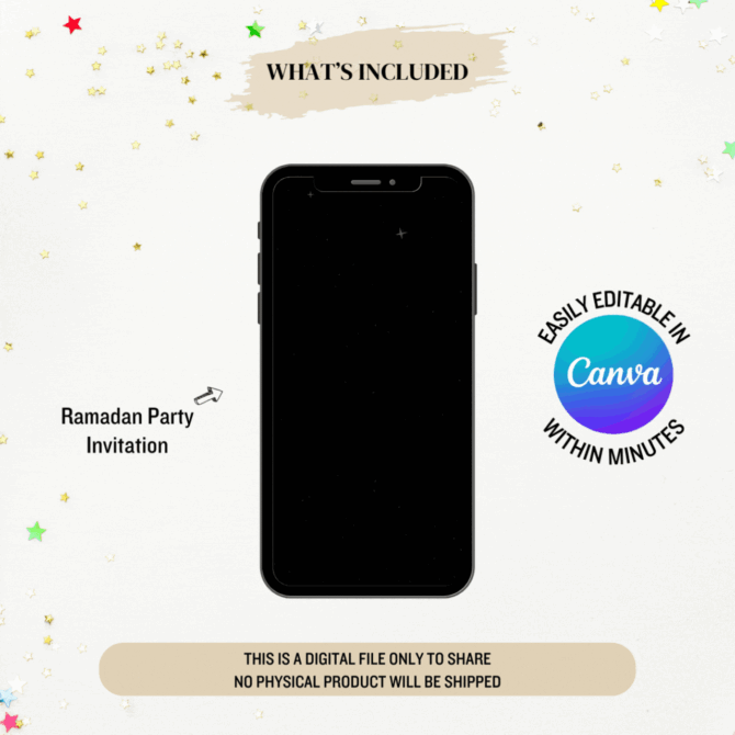 Editable Ramadan Party Digital Invite - Image 2