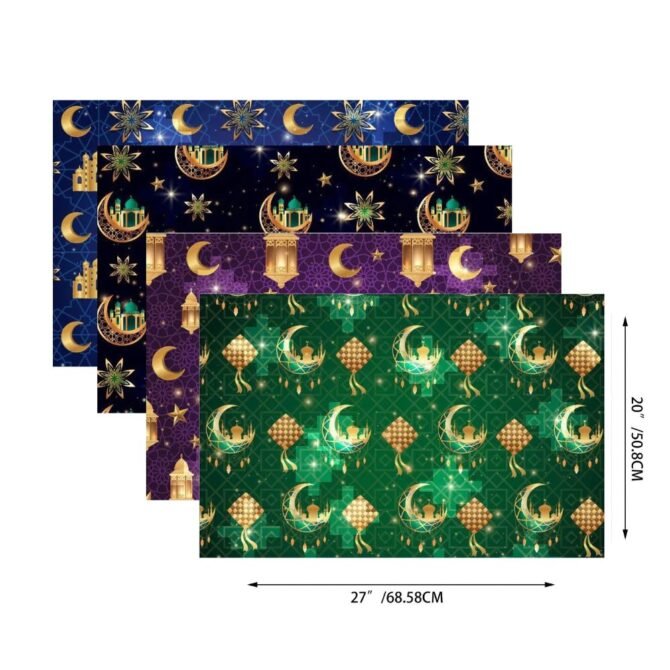 Ramadan Eid Gift Wrapping Paper - Pack of 8 - Image 2