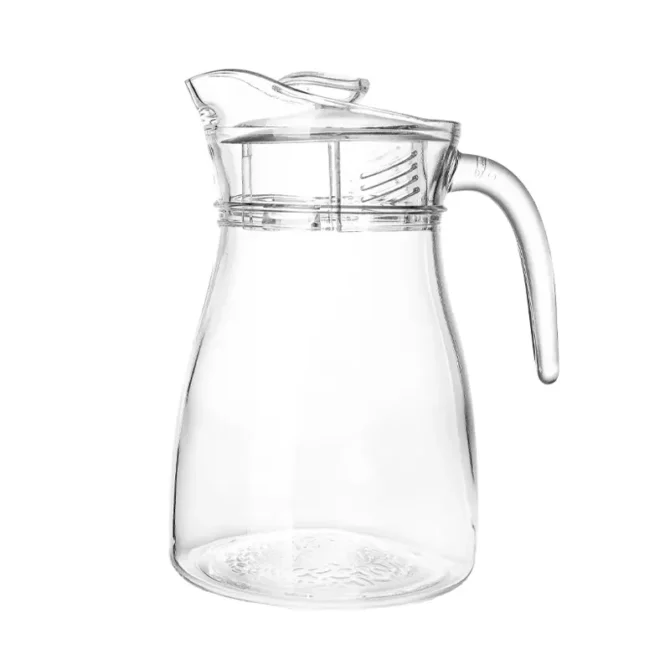 Transparent Glass Water Jug - 1.3L