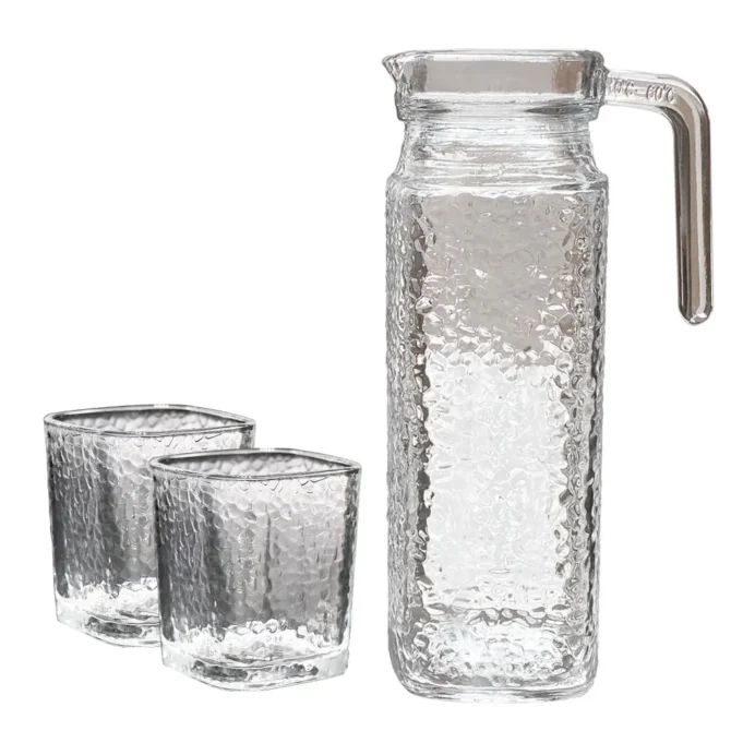 Transparent Water Jug with 6 Glasses - Image 2