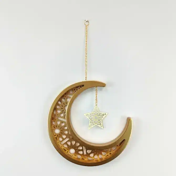 Gold Moon Star Hanging Decoration