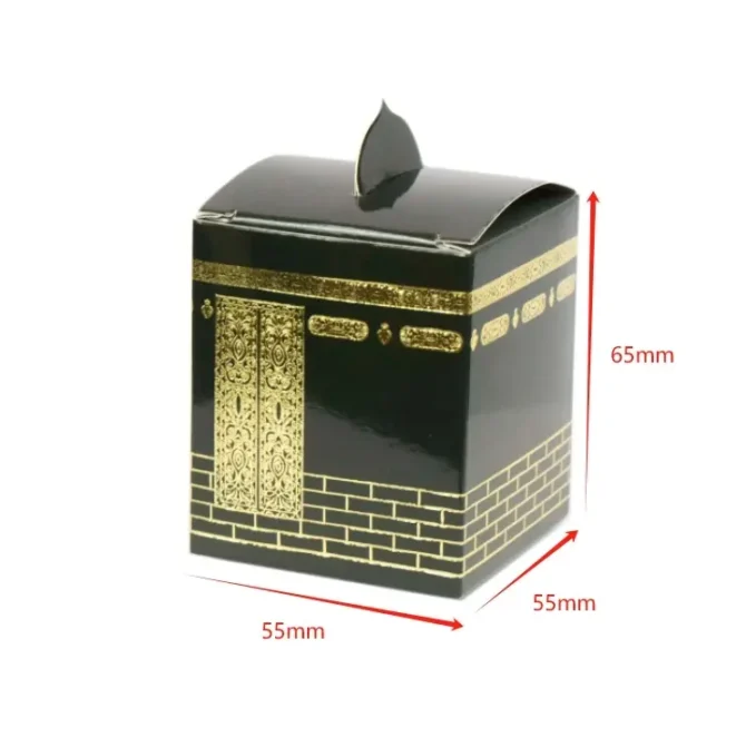 Black and Gold Kaaba Shaped Candy Boxes - Pack of 10 - Image 2