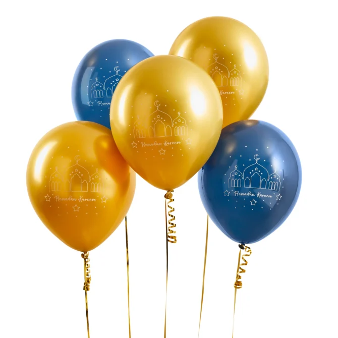 Ramadan Kareem Balloons – Pack of 5 - Image 2