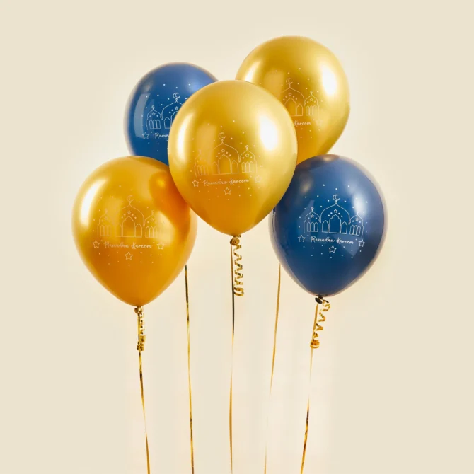 Ramadan Kareem Balloons – Pack of 5