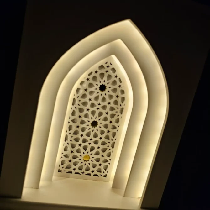 White Light up Arch Decoration with LED Light - Image 3