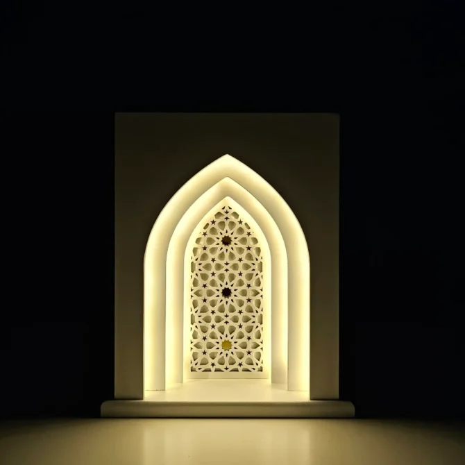 White Light up Arch Decoration with LED Light - Image 2