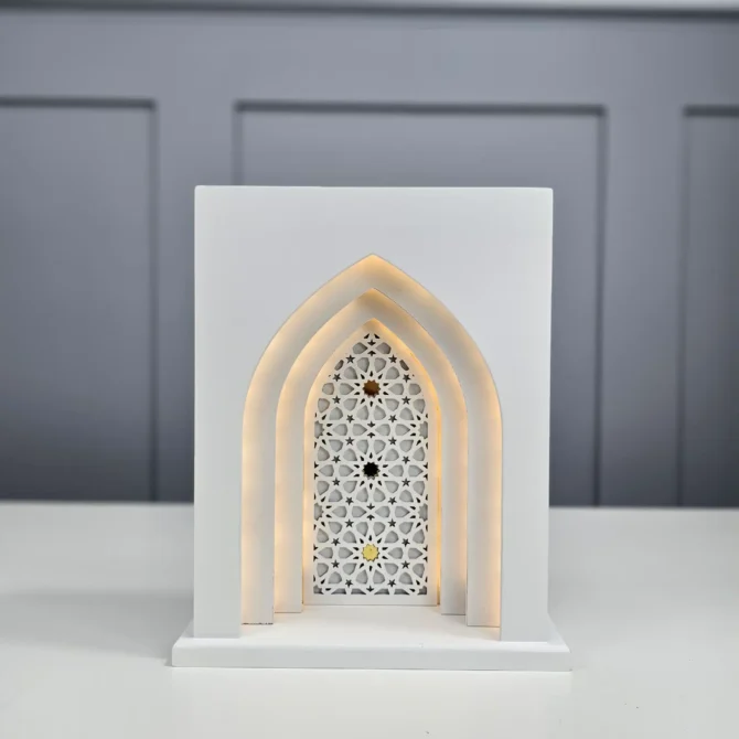 White Light up Arch Decoration with LED Light