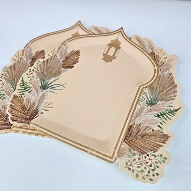 Arch Shaped Floral Plate For Ramadan Eid - Image 2