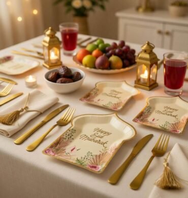 Arch Shaped Happy Eid Mubarak Plate