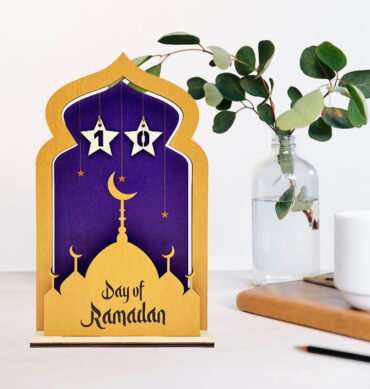 Wooden Ramadan Countdown Calendar