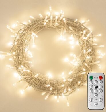 100 LED Battery Powered String Lights – Remote, Timer, 8 Modes