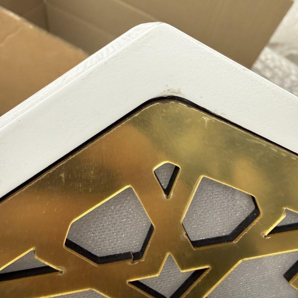 White with Gold Acrylic Light up Arch - Image 4
