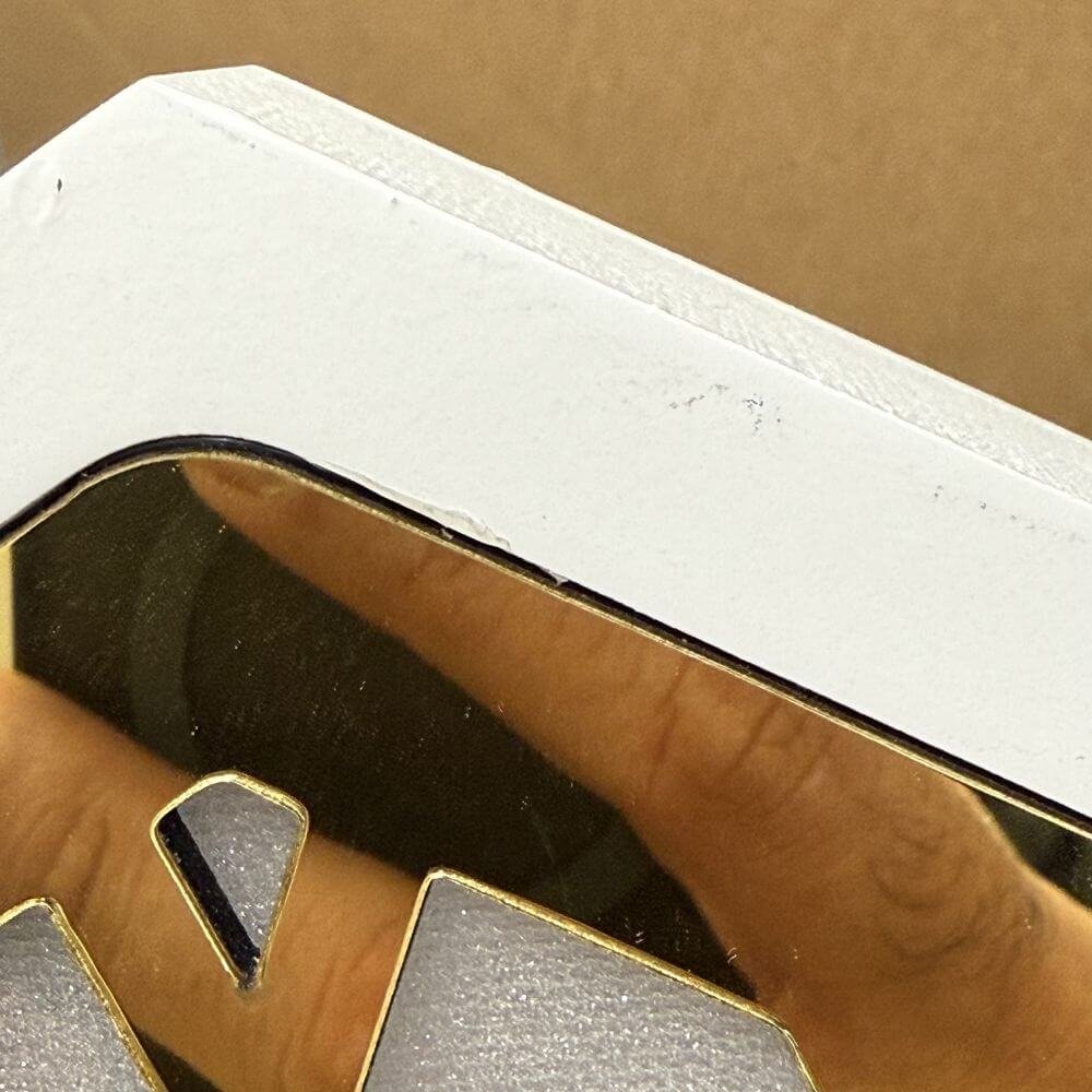 White with Gold Acrylic Light up Arch - Image 7