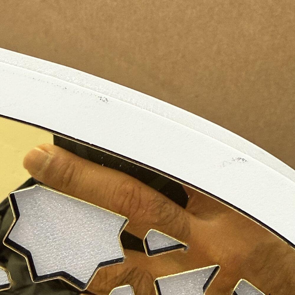 White with Gold Acrylic Light up Arch - Image 8