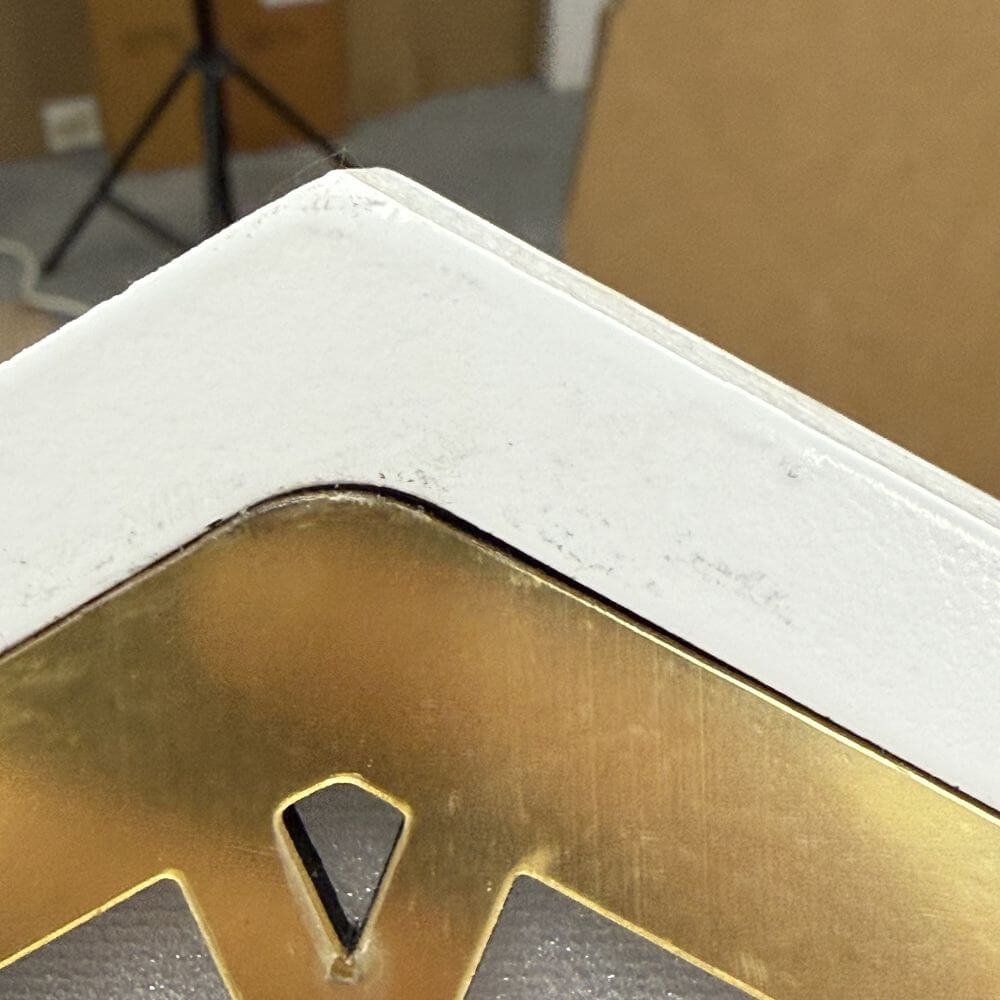 White with Gold Acrylic Light up Arch - Image 9
