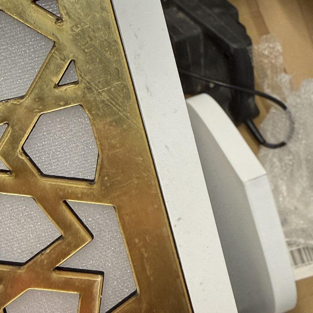 White with Gold Acrylic Light up Arch - Image 11