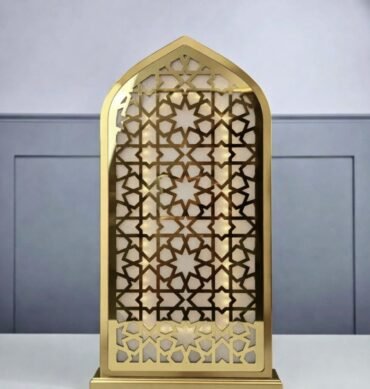 Gold with Gold Acrylic Light up Minaret