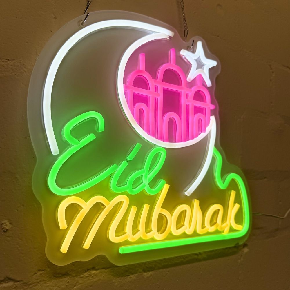 Eid Mubarak LED Neon Sign - Image 2