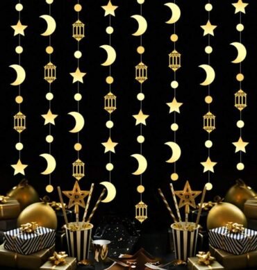 Hanging Card Decorations For Ramadan and Eid - Pack of 5