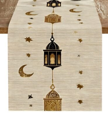 Ramadan Eid Table Runner - Beige