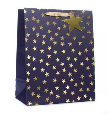 Extra Large Gold Stars Gift Bags - Pack of 2