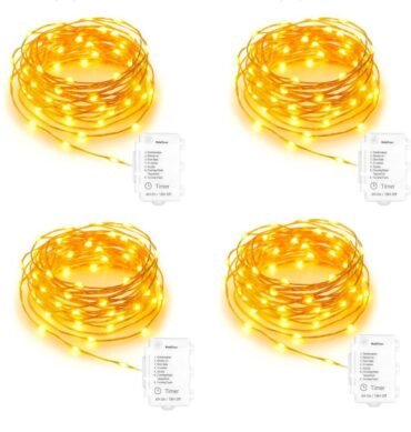 4 Pack Waterproof 6M LED Lights with 8 modes